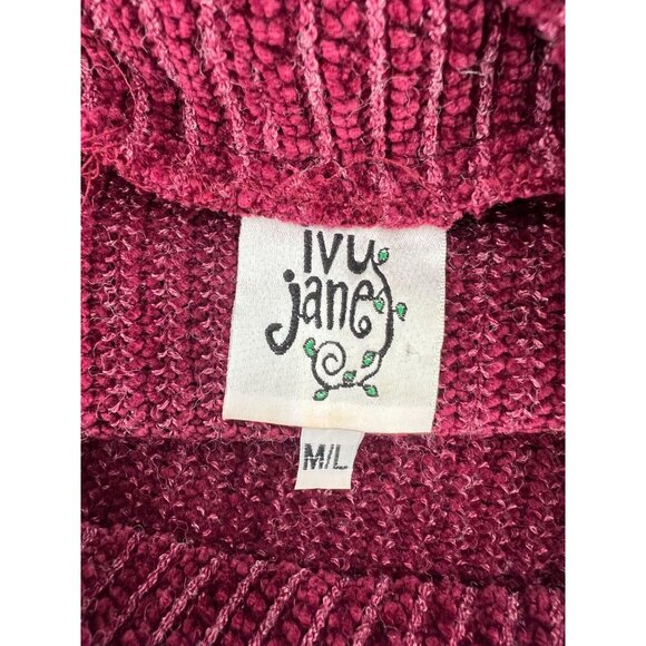 Ivy‎ Jane M/L Burgundy Chenille Cowl Neck Sweater - Picture 3 of 7